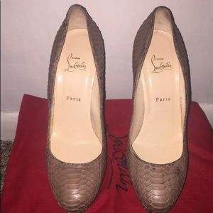 Christian Louboutin Watersnake Bianca